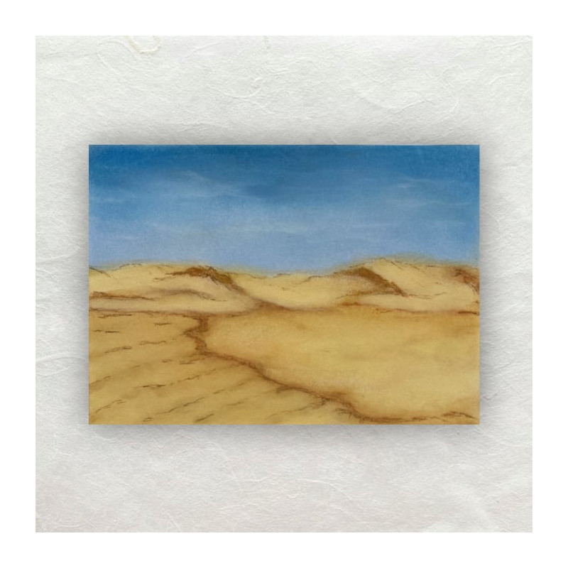 Een woestijnlandschap gemaakt met PanPastel