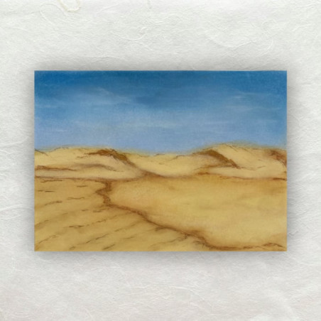 Een woestijnlandschap gemaakt met PanPastel