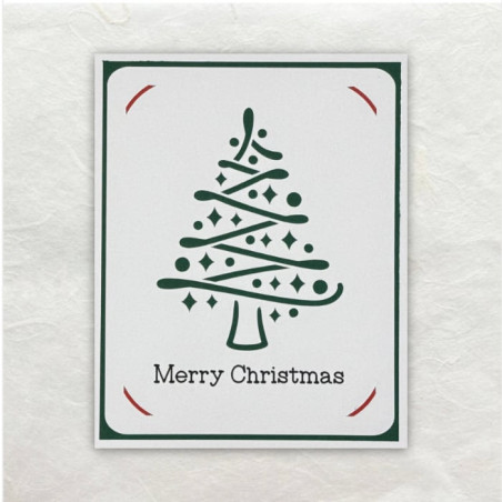 Deze kerstboom is met versiering en al uitgesneden met de Cricut Maker.