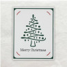 Deze kerstboom is met versiering en al uitgesneden met de Cricut Maker.
