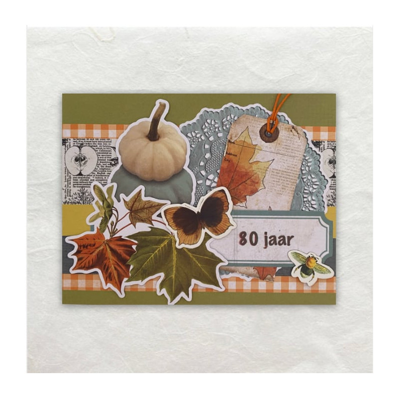 Deze kaart is volledig opgebouwd uit Die-Cut vormen op een enkel chipboard afbeelding na om diepte te creëren.