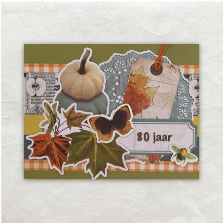 Deze kaart is volledig opgebouwd uit Die-Cut vormen op een enkel chipboard afbeelding na om diepte te creëren.