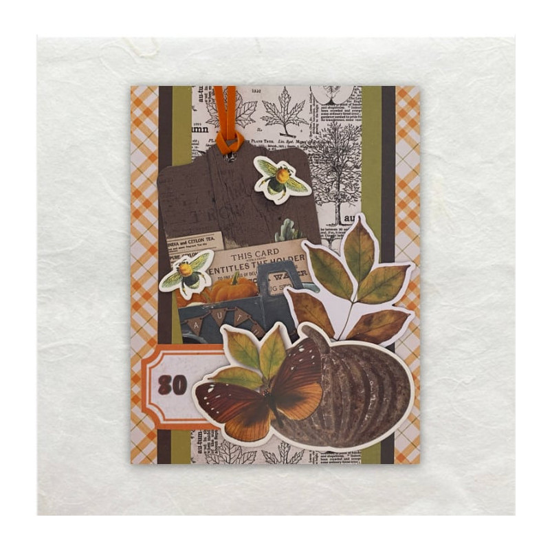 Deze kaart is opgebouwd uit alleen gestanste vormen oftewel Die-Cuts.